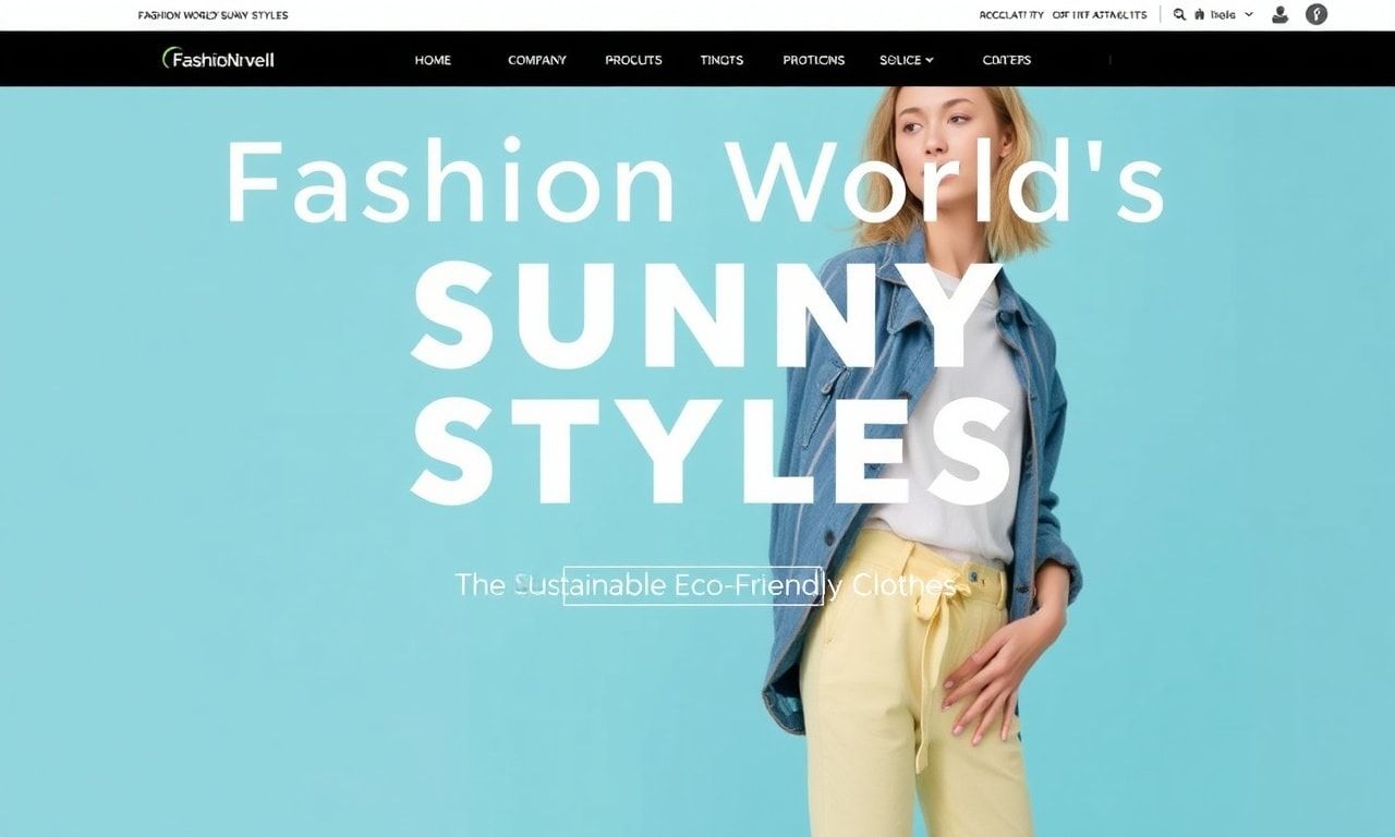 Moda Dünyasının Güneşli Tarzları: Sürdürülebilir Çevre Dostu Giysiler