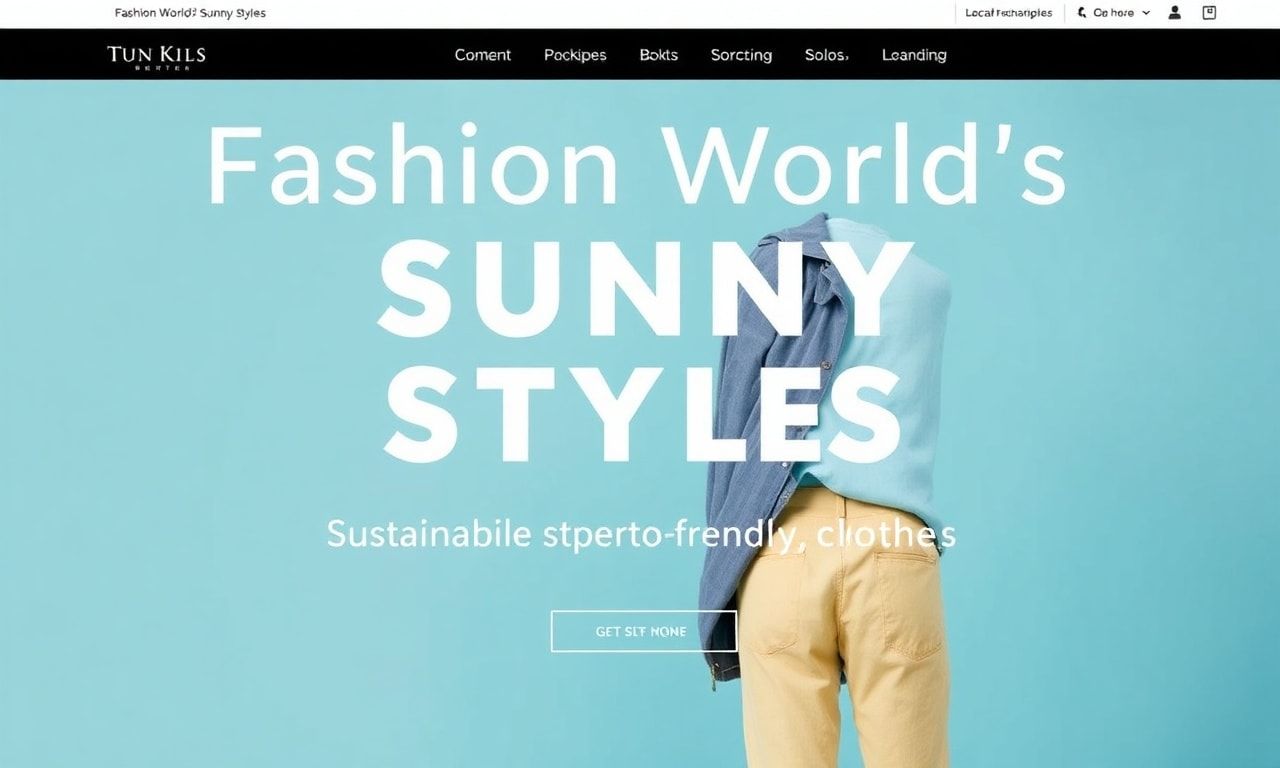 Moda Dünyasının Güneşli Tarzları: Sürdürülebilir Çevre Dostu Giysiler