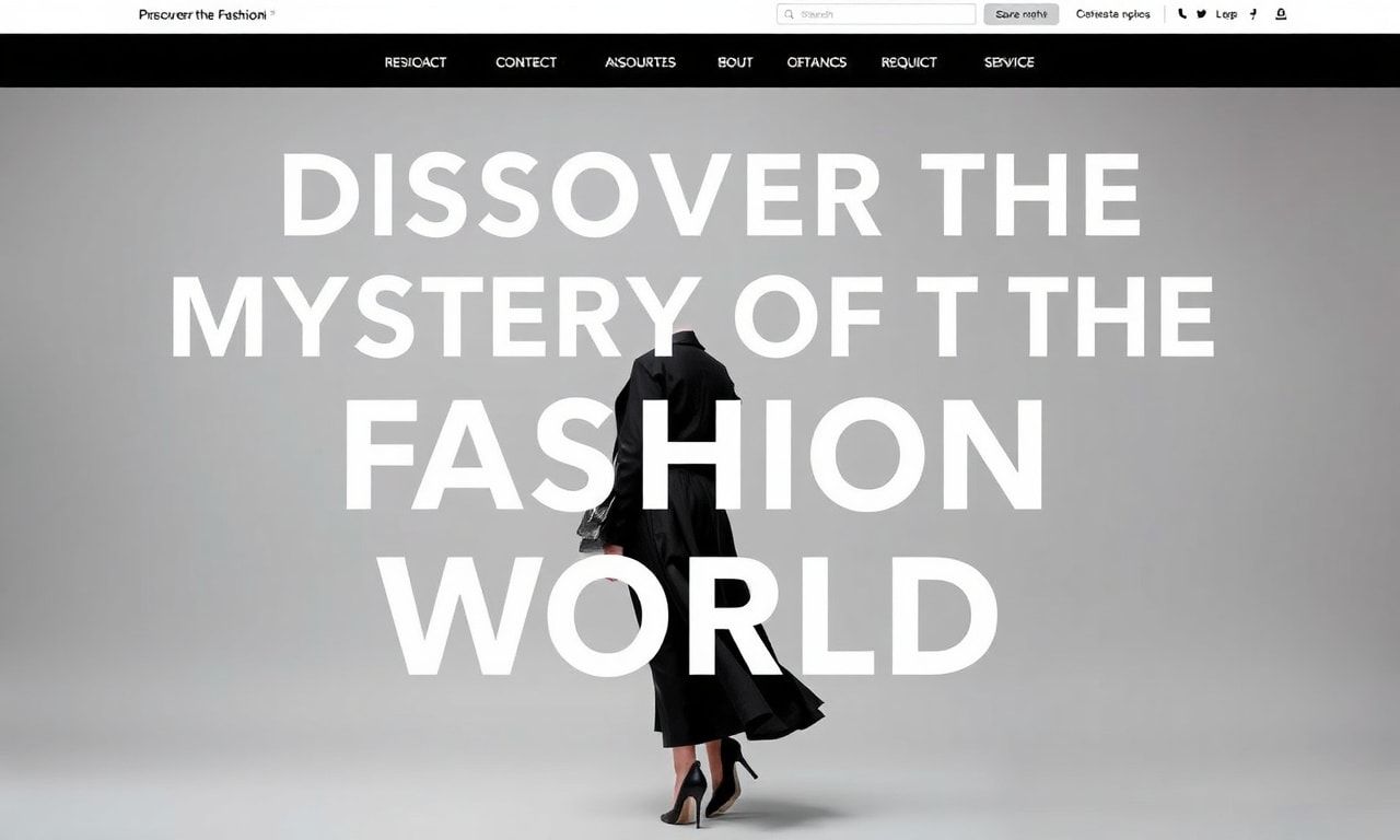 Moda Dünyasının Gizemini Keşfedin