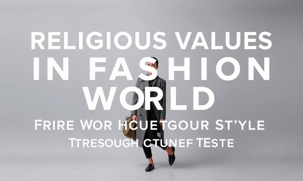 Moda Dünyasında Dini Değerler: Stilinizde Dininizi Yaşatın
