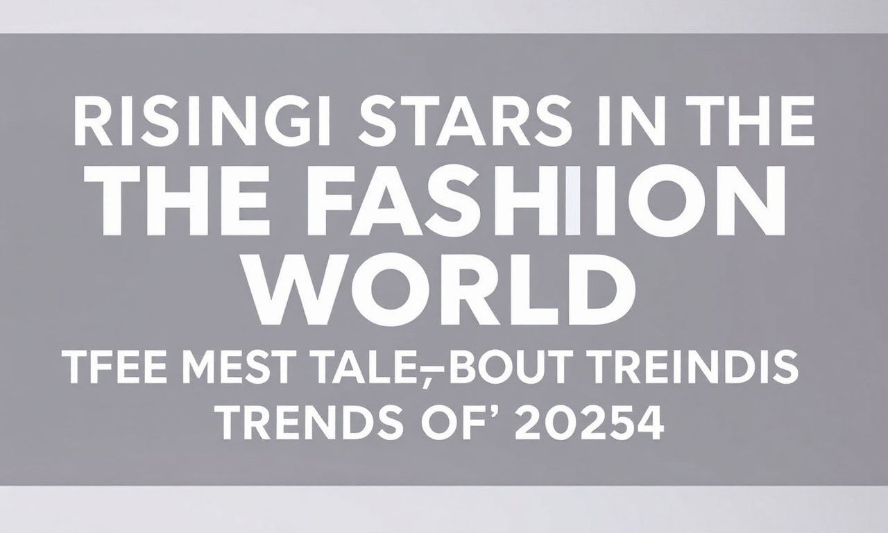 Moda Dünyasında Yükselen Yıldızlar: 2024'ün En Çok Konuşulan Trendleri
