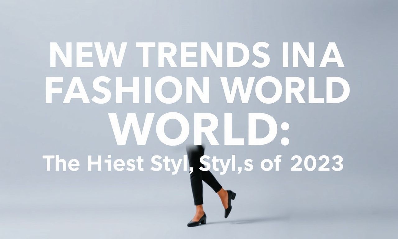 Moda Dünyasında Yeni Trendler: 2023'ün En Çıkış Yapan Stil Seçenekleri
