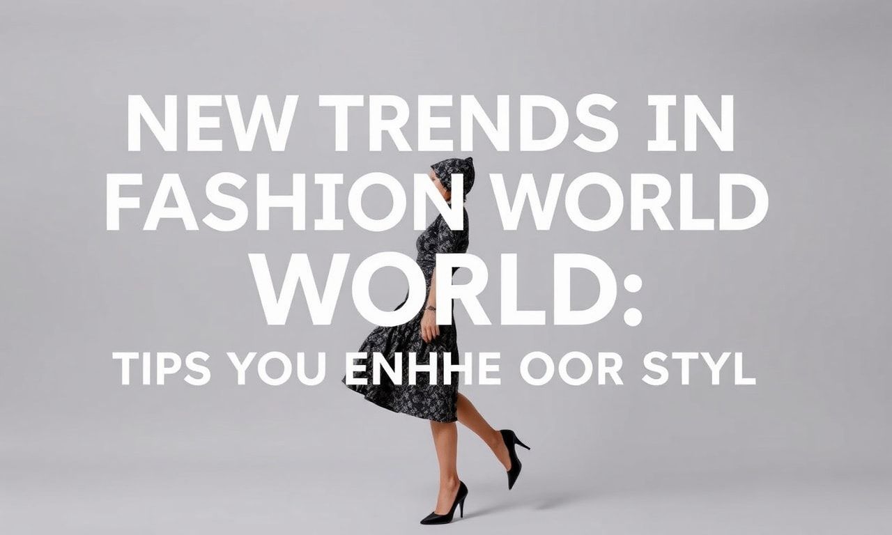 Moda Dünyasında Yeni Trendler: Stilinizi Geliştirmek İçin İpuçları