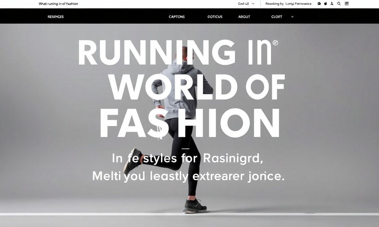 Moda Dünyasında Koşu Sporu: Stil ve Performansın Birleştiği Dünyası